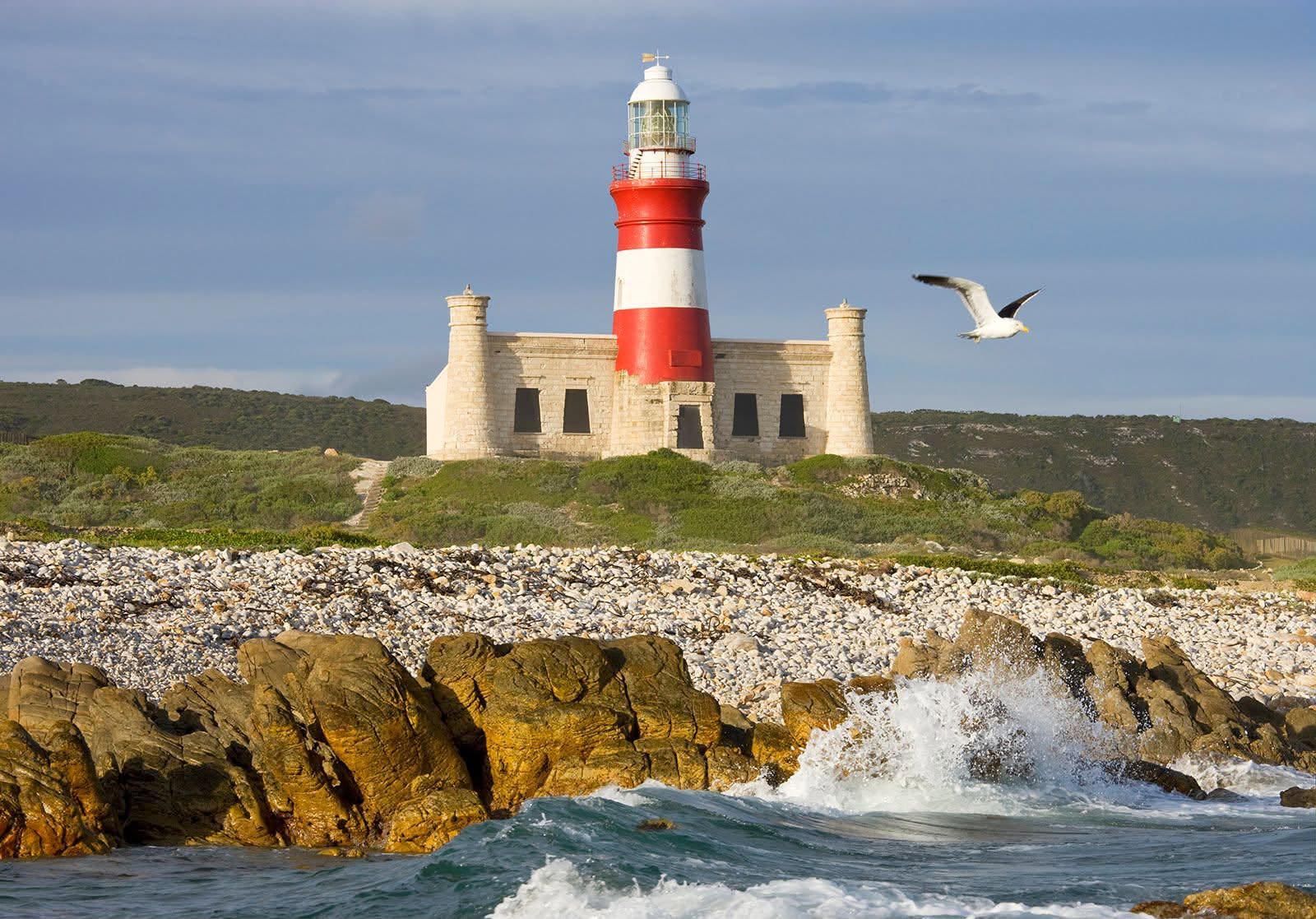 Cape Agulhas lighthouse, the southernmost tip of Africa