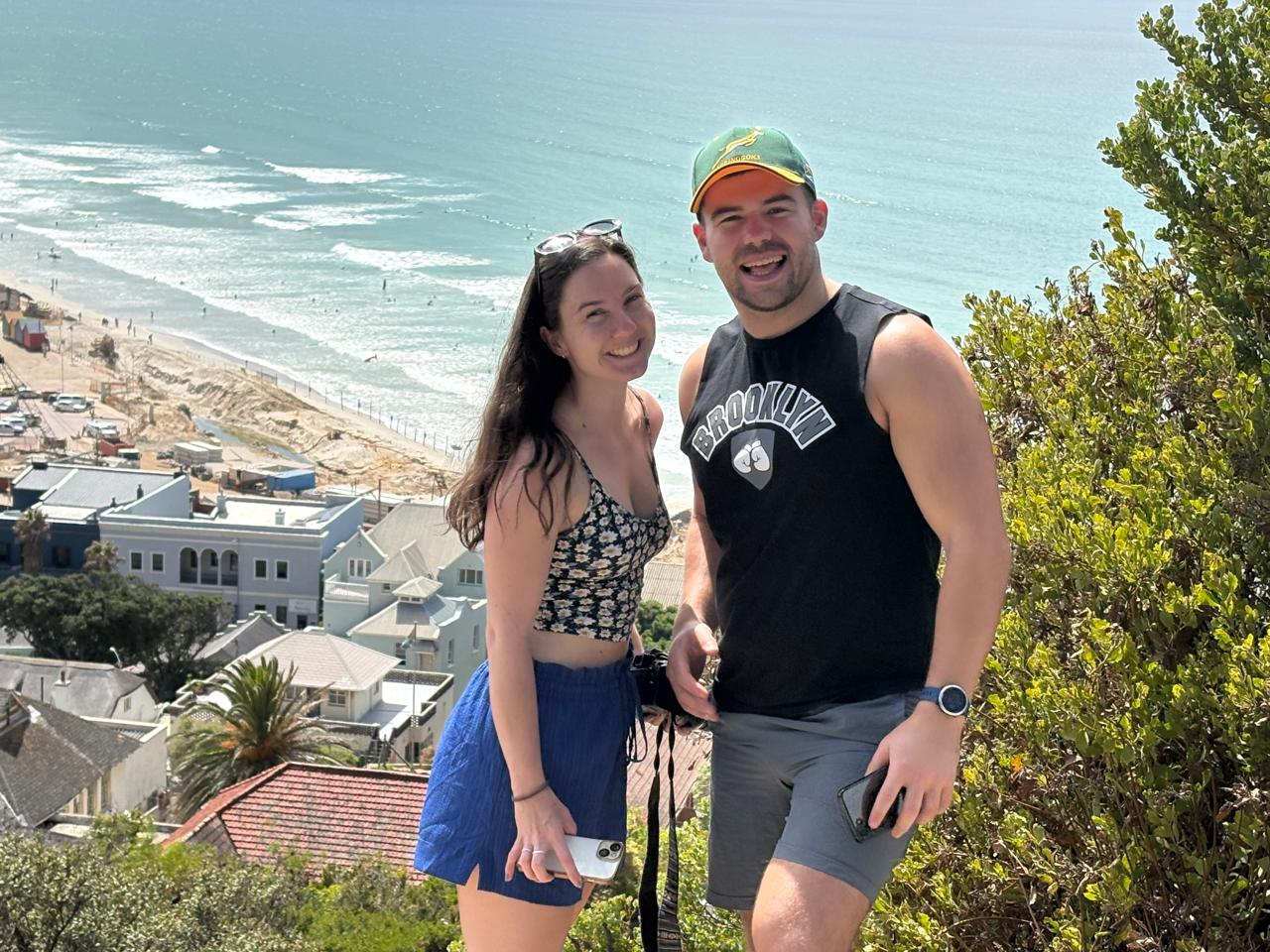 Clients enjoying a coastal lookout on an i-Drive tour
