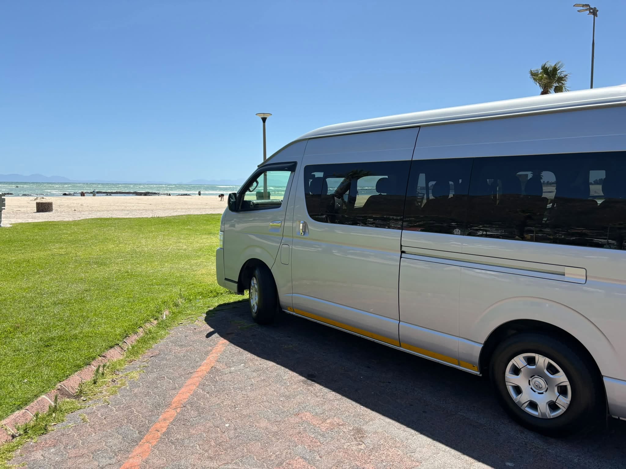 i-Drive vehicle on the Hermanus beachfront